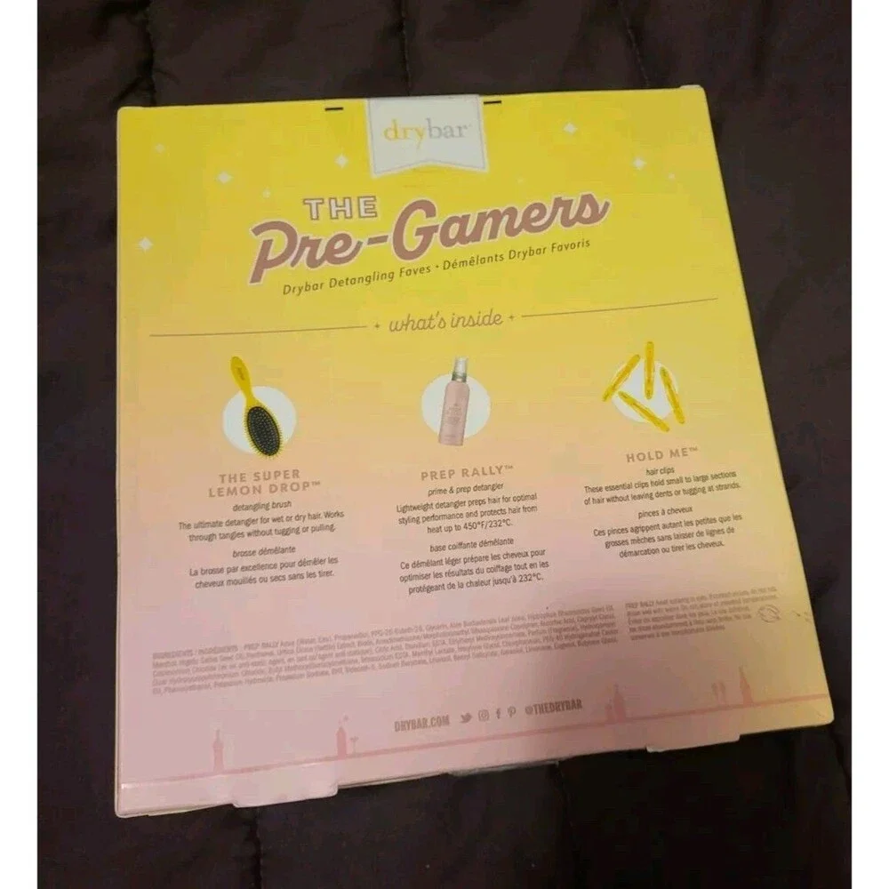 Dry Bar Detangling Faves The Pre Gamers Gift Set Of 3 Items